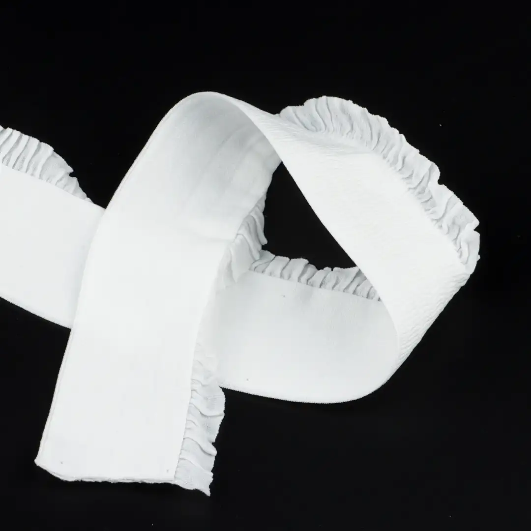 White  Nylon Elastic / Tape for Skirt buy garments accessories in bulk from China wholesaler at wholesale price free worldwide shipping Alibaba