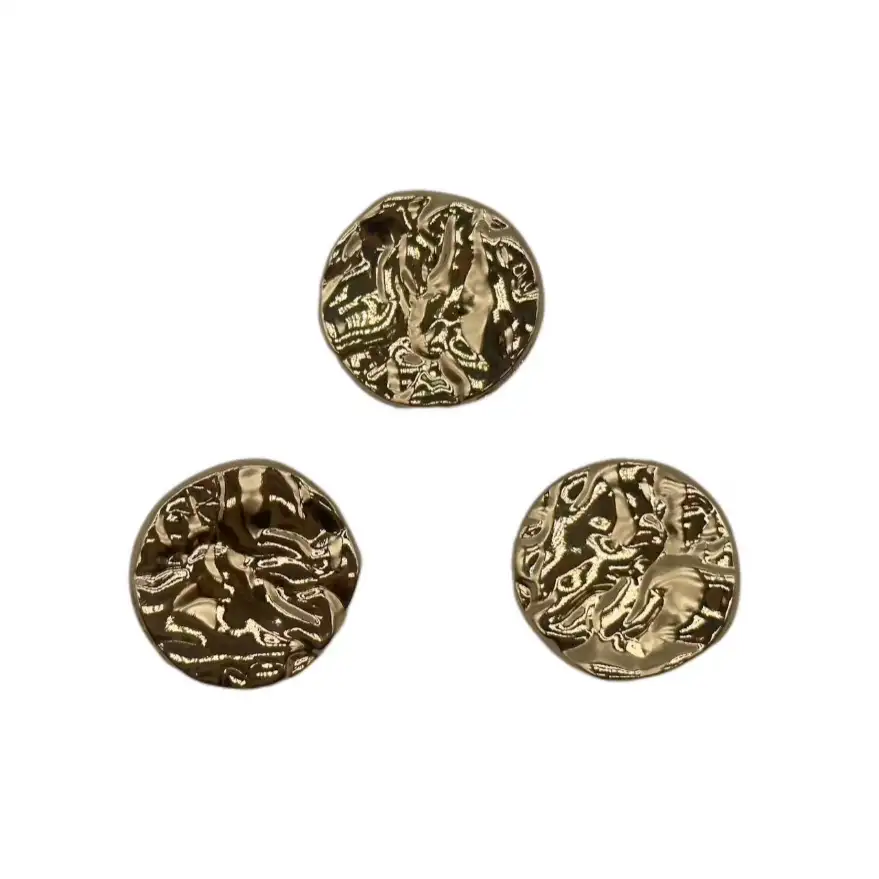 Gold 1 holes Metal Button for Jackets buy garments accessories in bulk from China wholesaler at wholesale price free worldwide shipping Alibaba