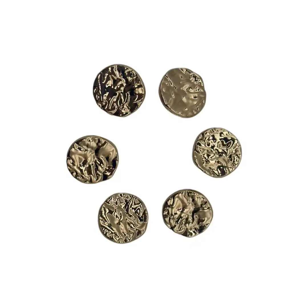 Gold 1 holes Metal Button for Jackets buy garments accessories in bulk from China wholesaler at wholesale price free worldwide shipping Alibaba