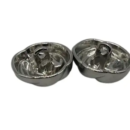 Silver 1 holes Metal Button for Jackets buy garments accessories in bulk from China wholesaler at wholesale price free worldwide shipping Alibaba