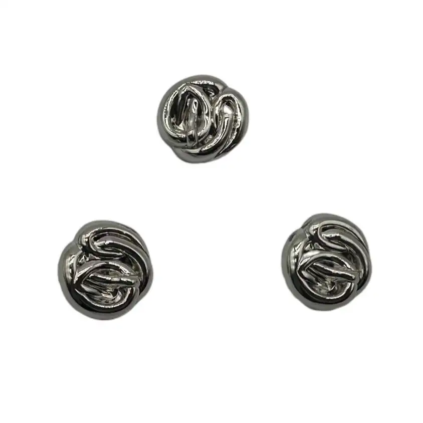 Silver 1 holes Metal Button for Jackets buy garments accessories in bulk from China wholesaler at wholesale price free worldwide shipping Alibaba