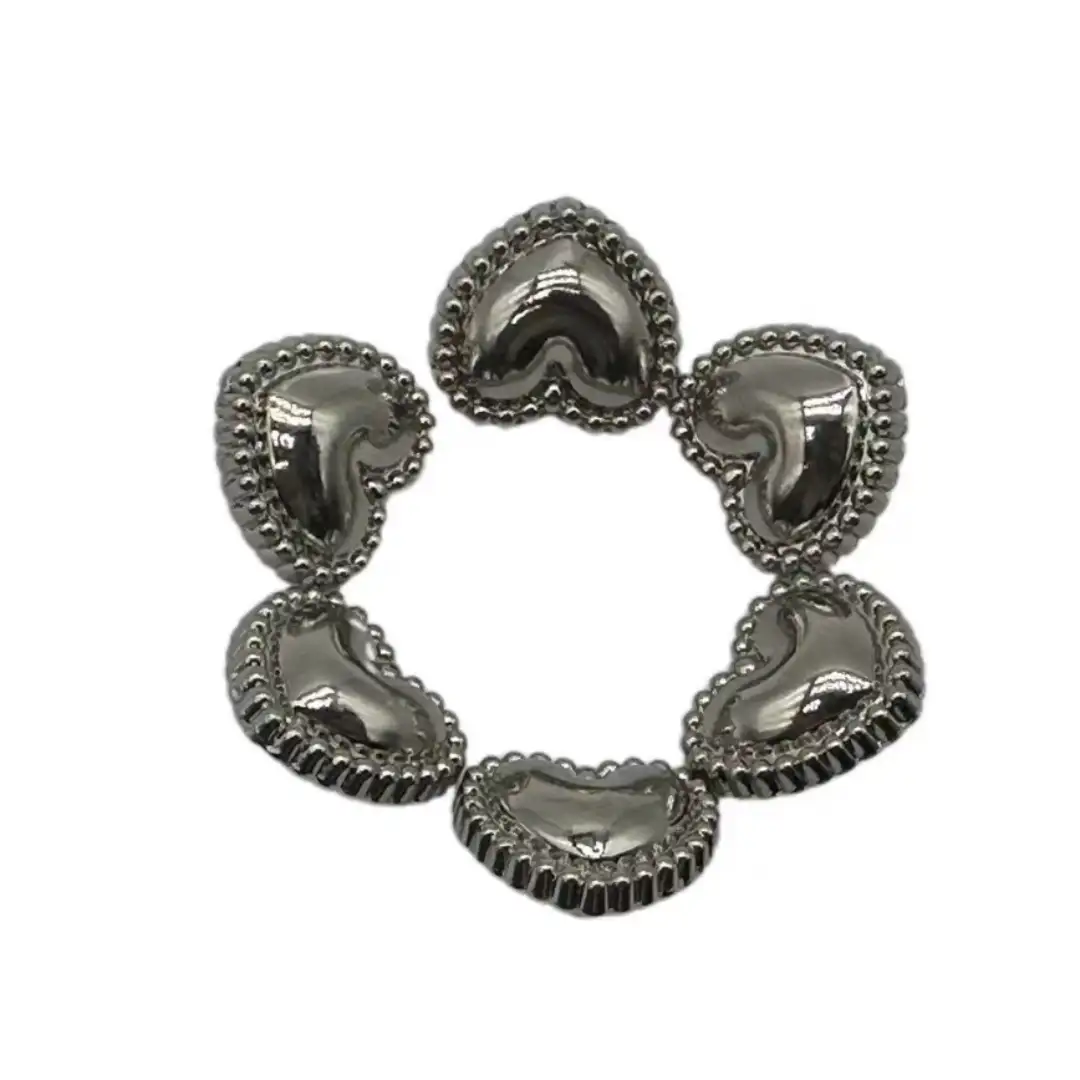 Silver 1 holes Metal Button for Jackets buy garments accessories in bulk from China wholesaler at wholesale price free worldwide shipping Alibaba