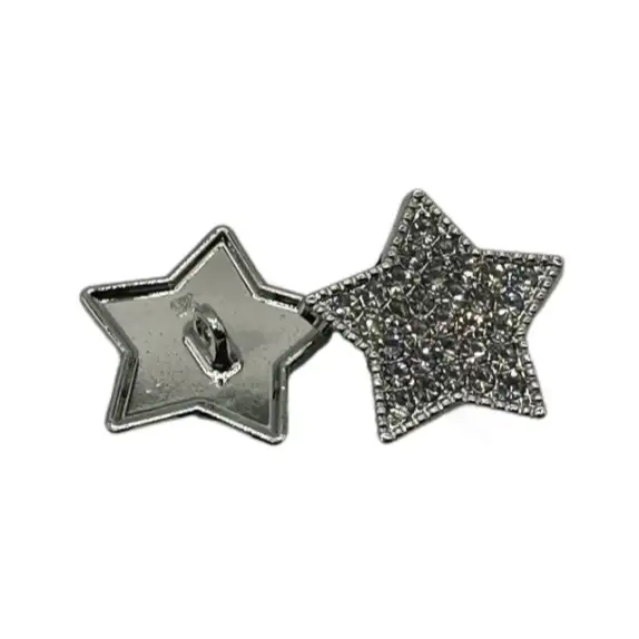 Silver 1 holes Metal Button for Jackets buy garments accessories in bulk from China wholesaler at wholesale price free worldwide shipping Alibaba
