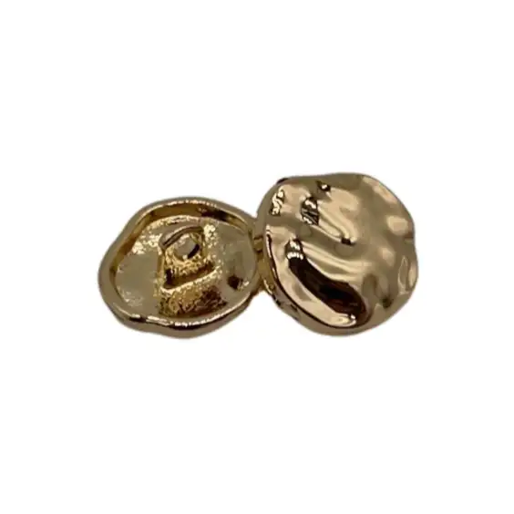 Gold 1 holes Metal Button for Jackets buy garments accessories in bulk from China wholesaler at wholesale price free worldwide shipping Alibaba