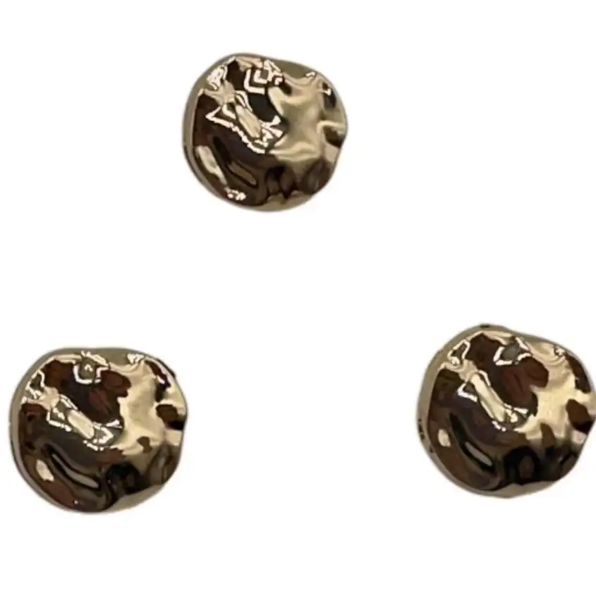 Gold 1 holes Metal Button for Jackets buy garments accessories in bulk from China wholesaler at wholesale price free worldwide shipping Alibaba