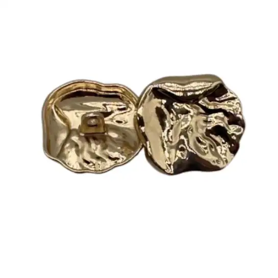 Gold 1 holes Metal Button for Jackets buy garments accessories in bulk from China wholesaler at wholesale price free worldwide shipping Alibaba