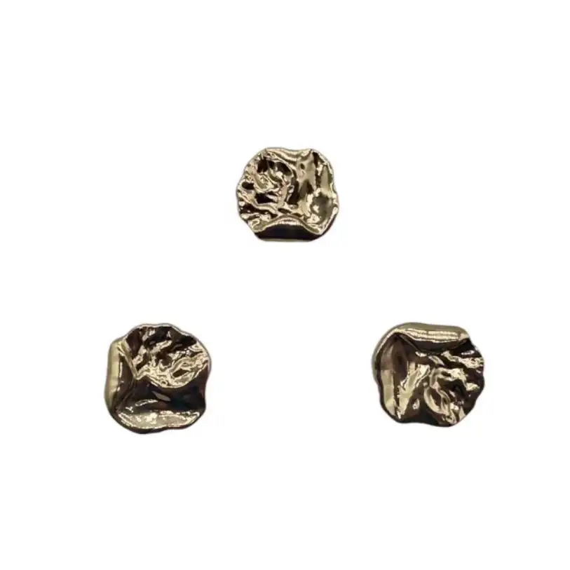 Gold 1 holes Metal Button for Jackets buy garments accessories in bulk from China wholesaler at wholesale price free worldwide shipping Alibaba