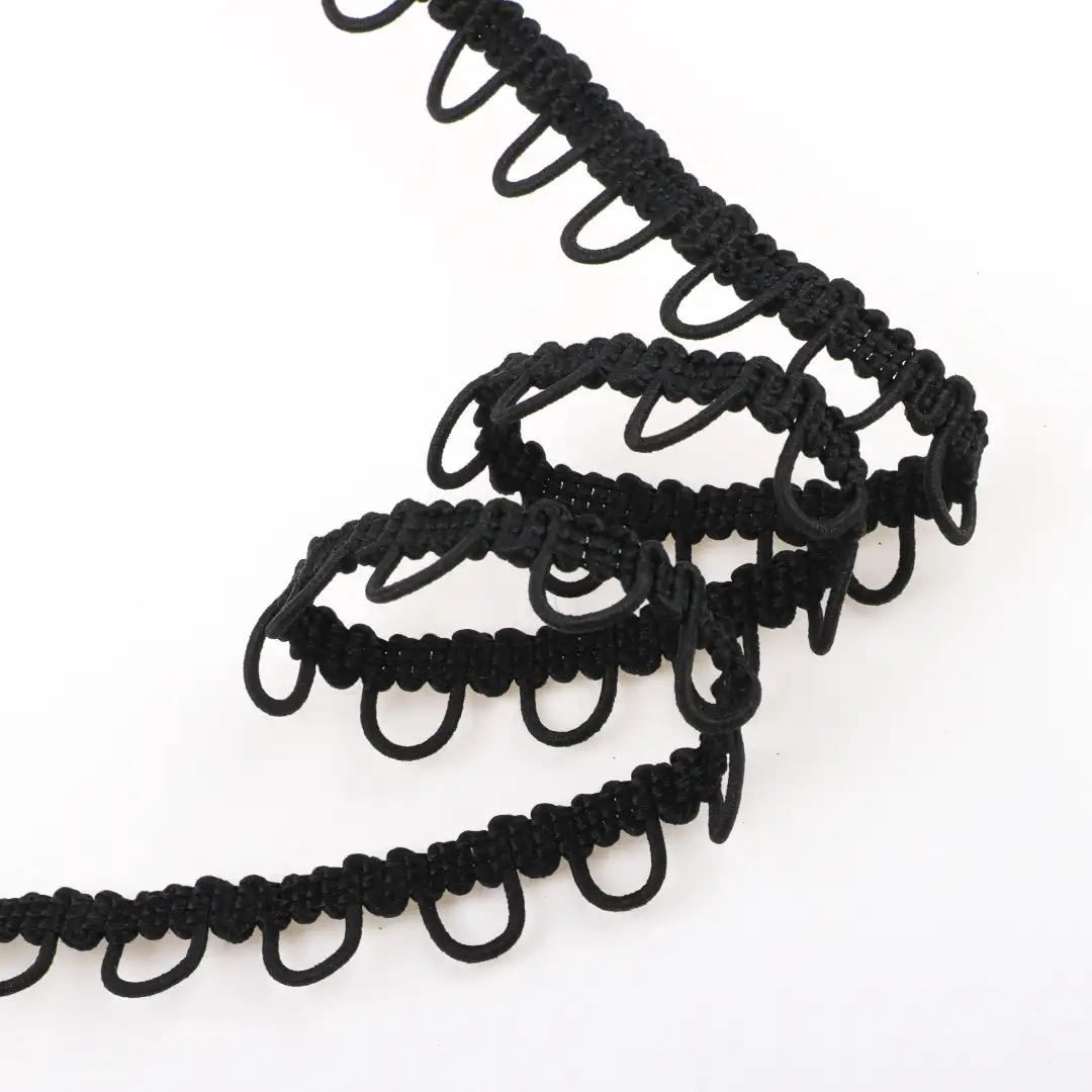 Black  Polyester Elastic / Tape for Skirt,Uniform buy garments accessories in bulk from China wholesaler at wholesale price free worldwide shipping Alibaba