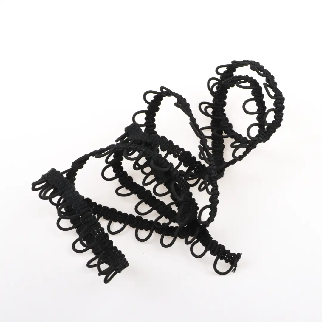 Black  Polyester Elastic / Tape for Skirt,Uniform buy garments accessories in bulk from China wholesaler at wholesale price free worldwide shipping Alibaba