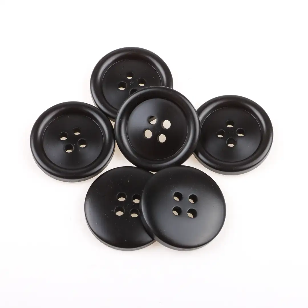 Black 4 holes Resin Button for Shirt,Overcoat buy garments accessories in bulk from China wholesaler at wholesale price free worldwide shipping Alibaba