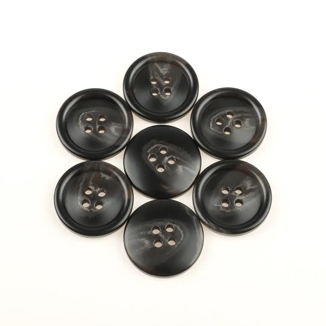 Black 4 holes Resin Button for Shirt,Overcoat buy garments accessories in bulk from China wholesaler at wholesale price free worldwide shipping Alibaba