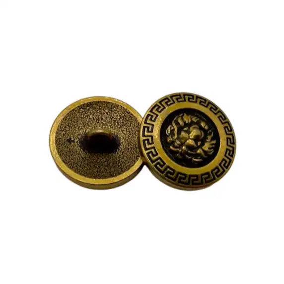 Gold 1 holes Metal Button for Jackets buy garments accessories in bulk from China wholesaler at wholesale price free worldwide shipping Alibaba