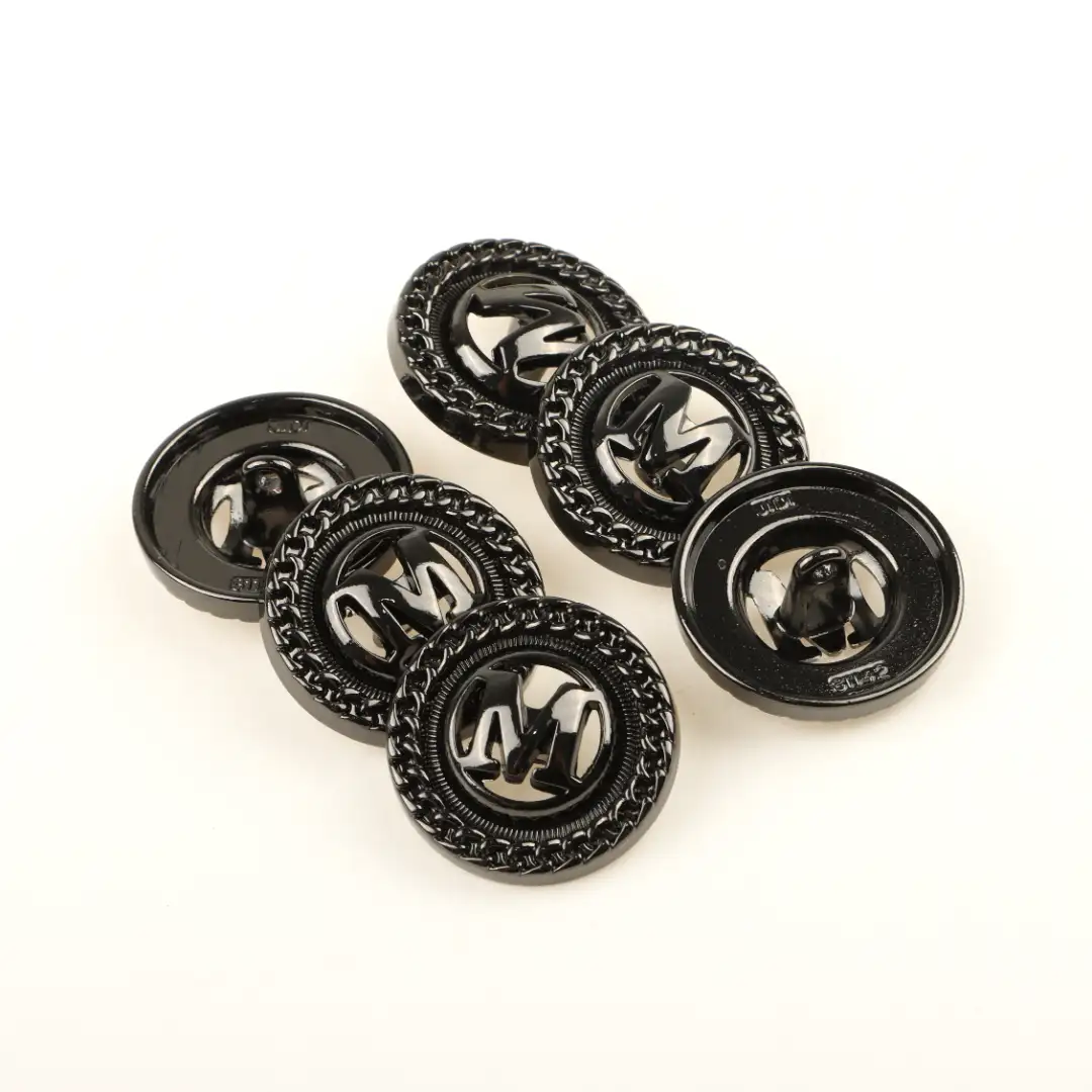 Black 1 holes Metal Button for Shirt,Overcoat buy garments accessories in bulk from China wholesaler at wholesale price free worldwide shipping Alibaba