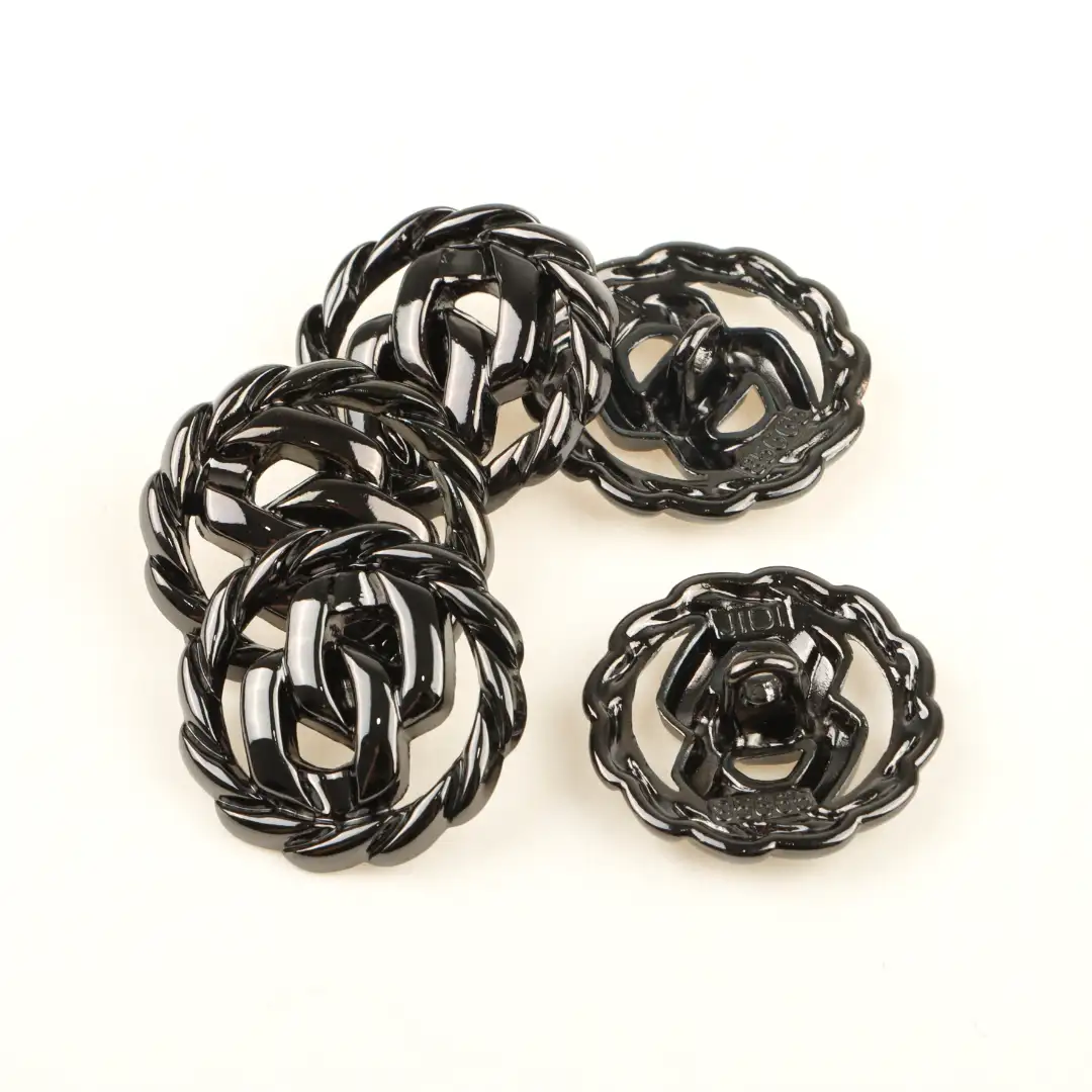 Black 1 holes Metal Button for Shirt,Overcoat buy garments accessories in bulk from China wholesaler at wholesale price free worldwide shipping Alibaba