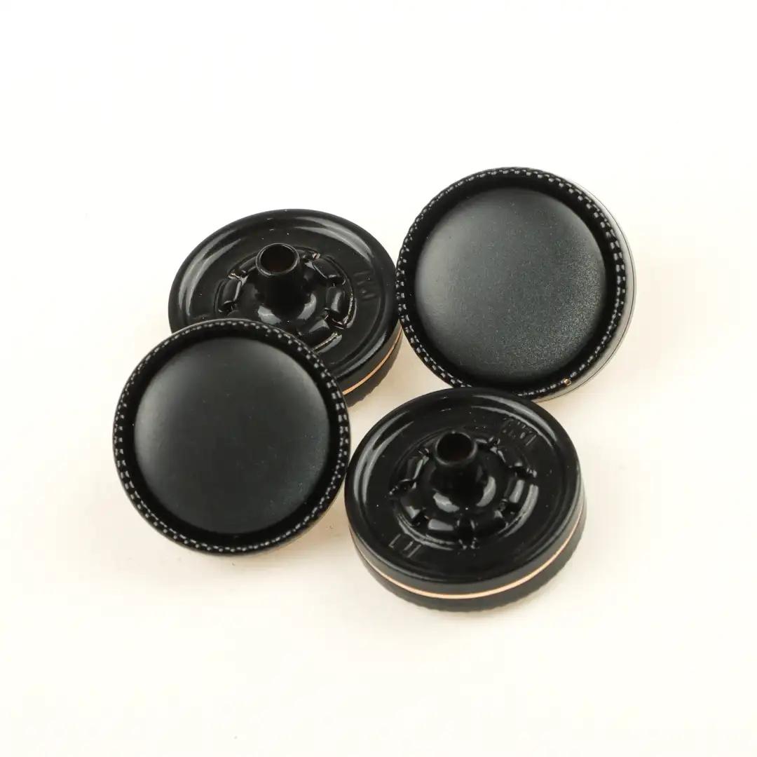 Black 1 holes Metal Button for Shirt,Overcoat buy garments accessories in bulk from China wholesaler at wholesale price free worldwide shipping Alibaba