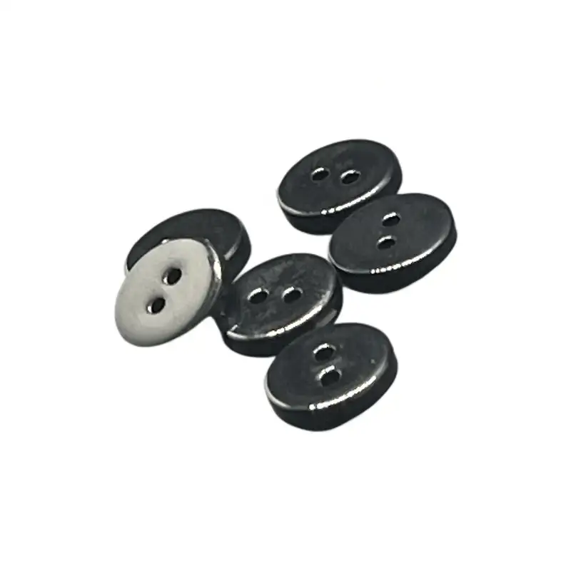 Black 2 holes Shell Button for Shirt,Pants,Denim Jacket,Suit Trouser,Jackets,Blazer,T-Shirt,Polo Shirt buy garments accessories in bulk from China wholesaler at wholesale price free worldwide shipping Alibaba