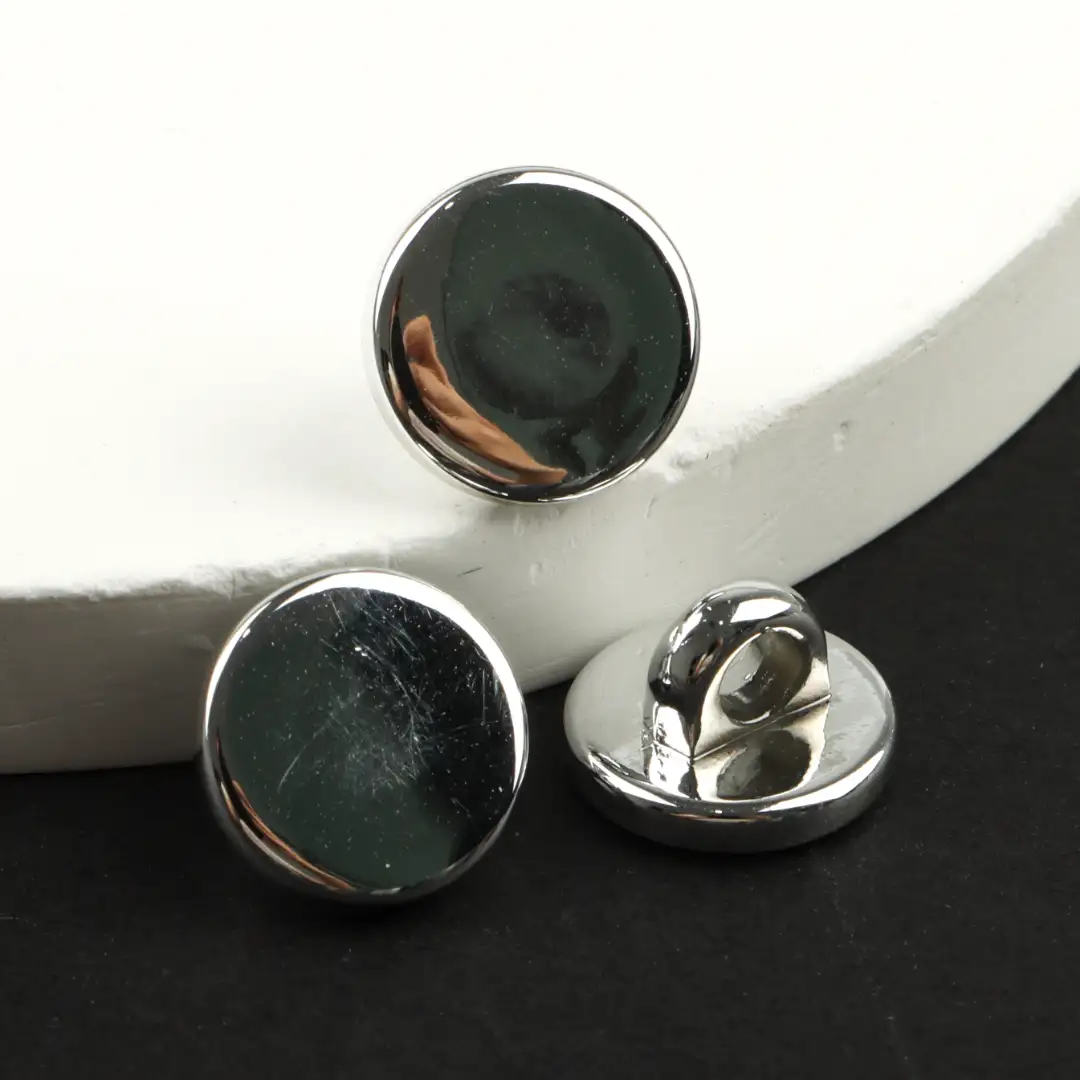 Silver 1 holes Plastic Button for Shirt,Overcoat,Suit buy garments accessories in bulk from China wholesaler at wholesale price free worldwide shipping Alibaba