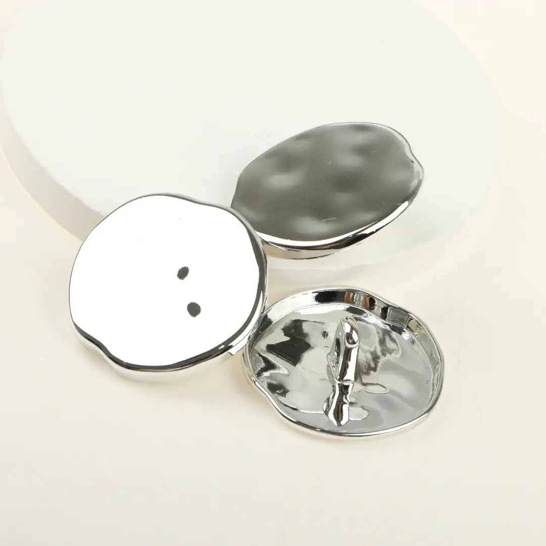 Silver 1 holes Plastic Button for Shirt,Overcoat,Suit buy garments accessories in bulk from China wholesaler at wholesale price free worldwide shipping Alibaba