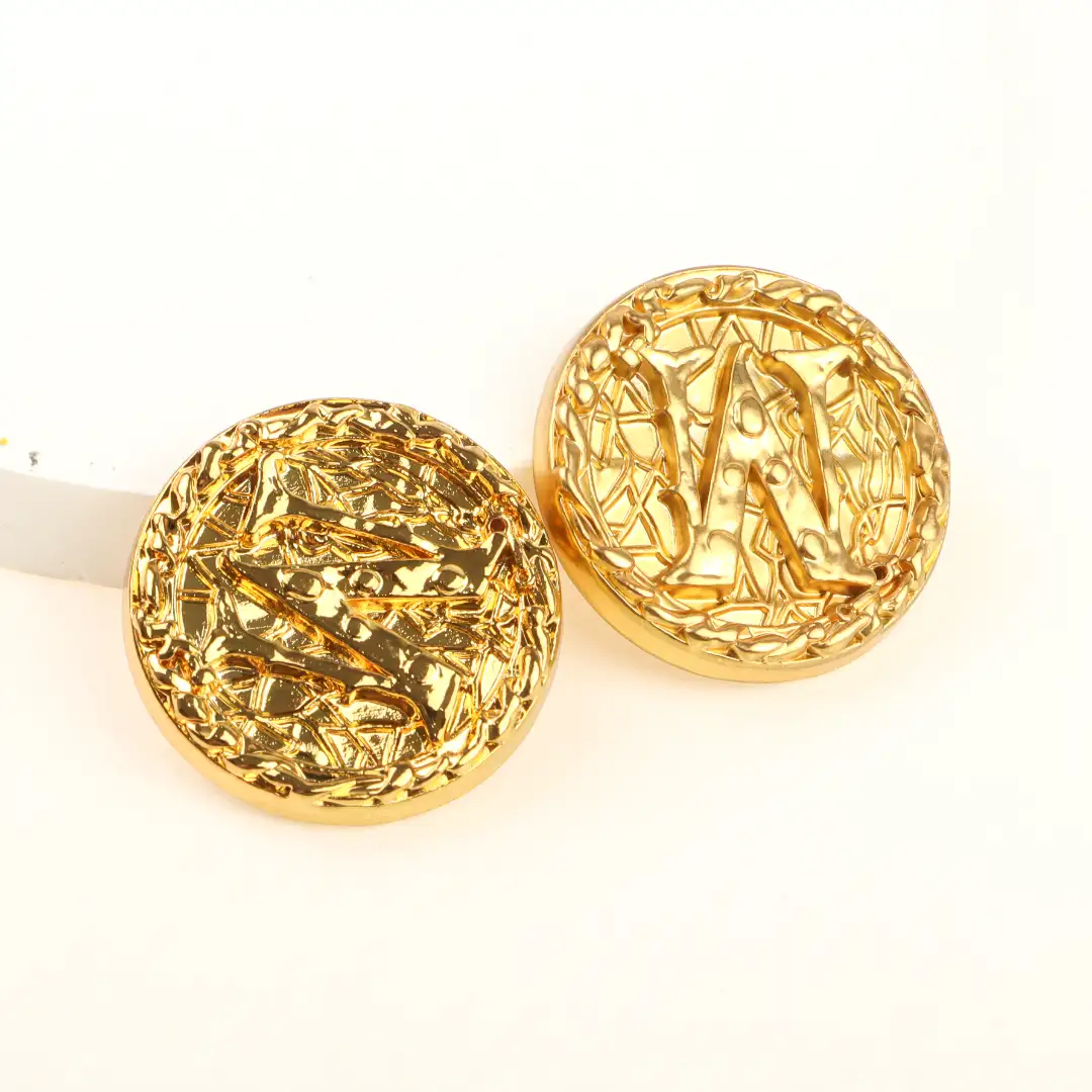 Gold 1 holes Metal Button for Shirt,Overcoat,Suit buy garments accessories in bulk from China wholesaler at wholesale price free worldwide shipping Alibaba