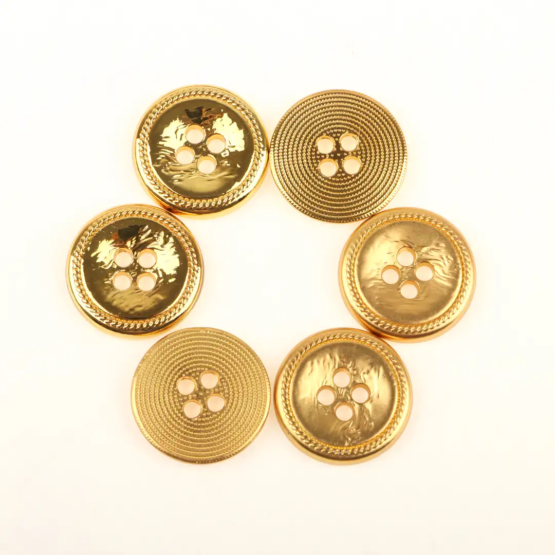 Gold 4 holes Metal Button for Shirt,Overcoat,Suit buy garments accessories in bulk from China wholesaler at wholesale price free worldwide shipping Alibaba