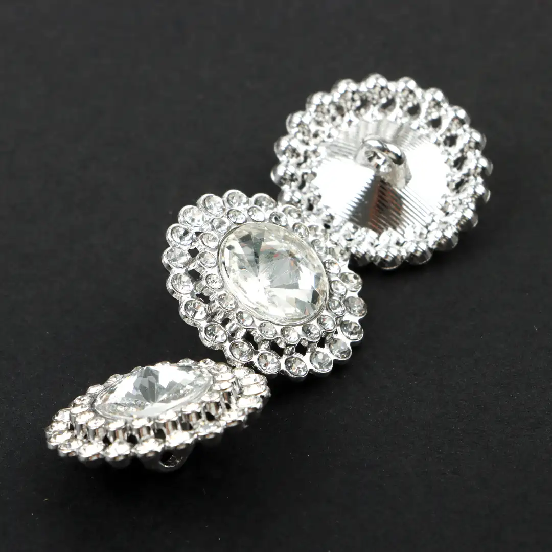 Silver 1 holes Metal Button for Overcoat buy garments accessories in bulk from China wholesaler at wholesale price free worldwide shipping Alibaba