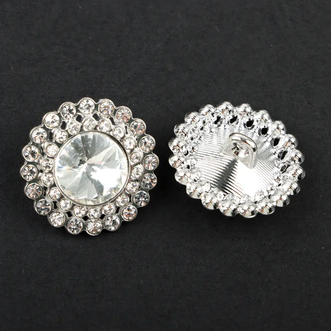 Silver 1 holes Metal Button for Overcoat buy garments accessories in bulk from China wholesaler at wholesale price free worldwide shipping Alibaba