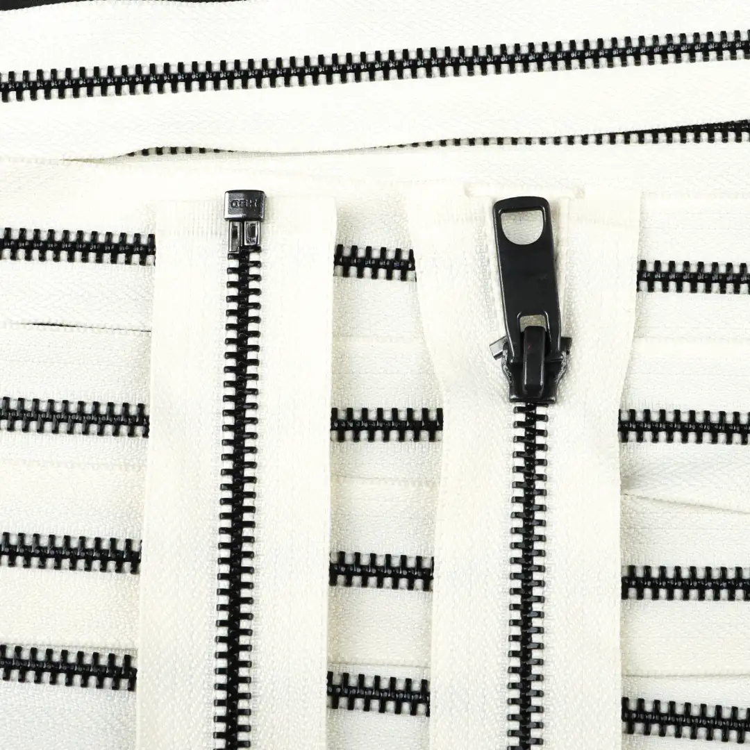 White Open Metal Zippers Zipper for Overcoat buy garments accessories in bulk from China wholesaler at wholesale price free worldwide shipping Alibaba