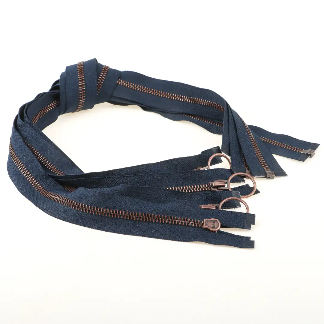 Blue Open Metal Zippers Zipper for Overcoat buy garments accessories in bulk from China wholesaler at wholesale price free worldwide shipping Alibaba