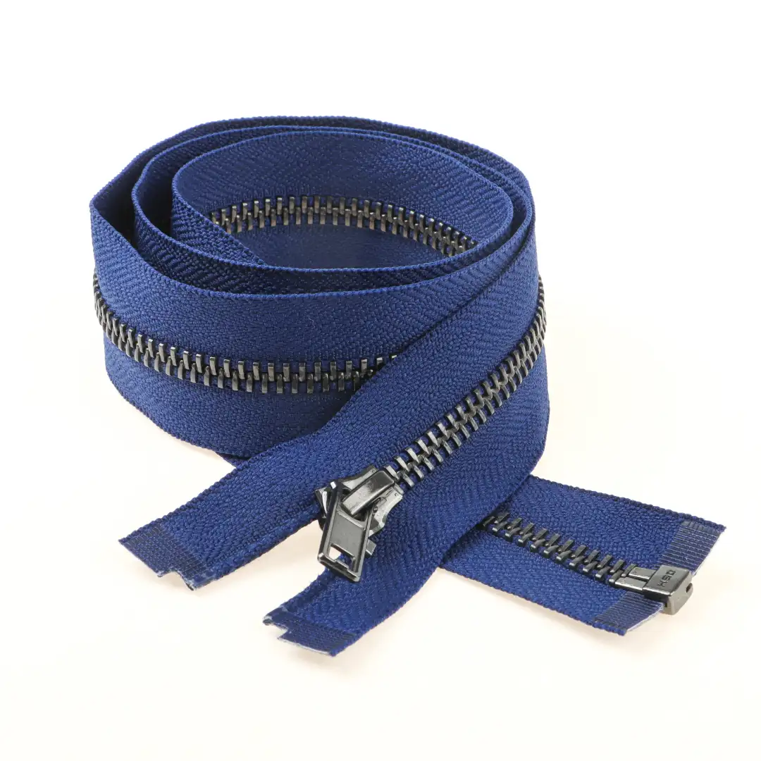 Blue Open Metal Zippers Zipper for Overcoat buy garments accessories in bulk from China wholesaler at wholesale price free worldwide shipping Alibaba