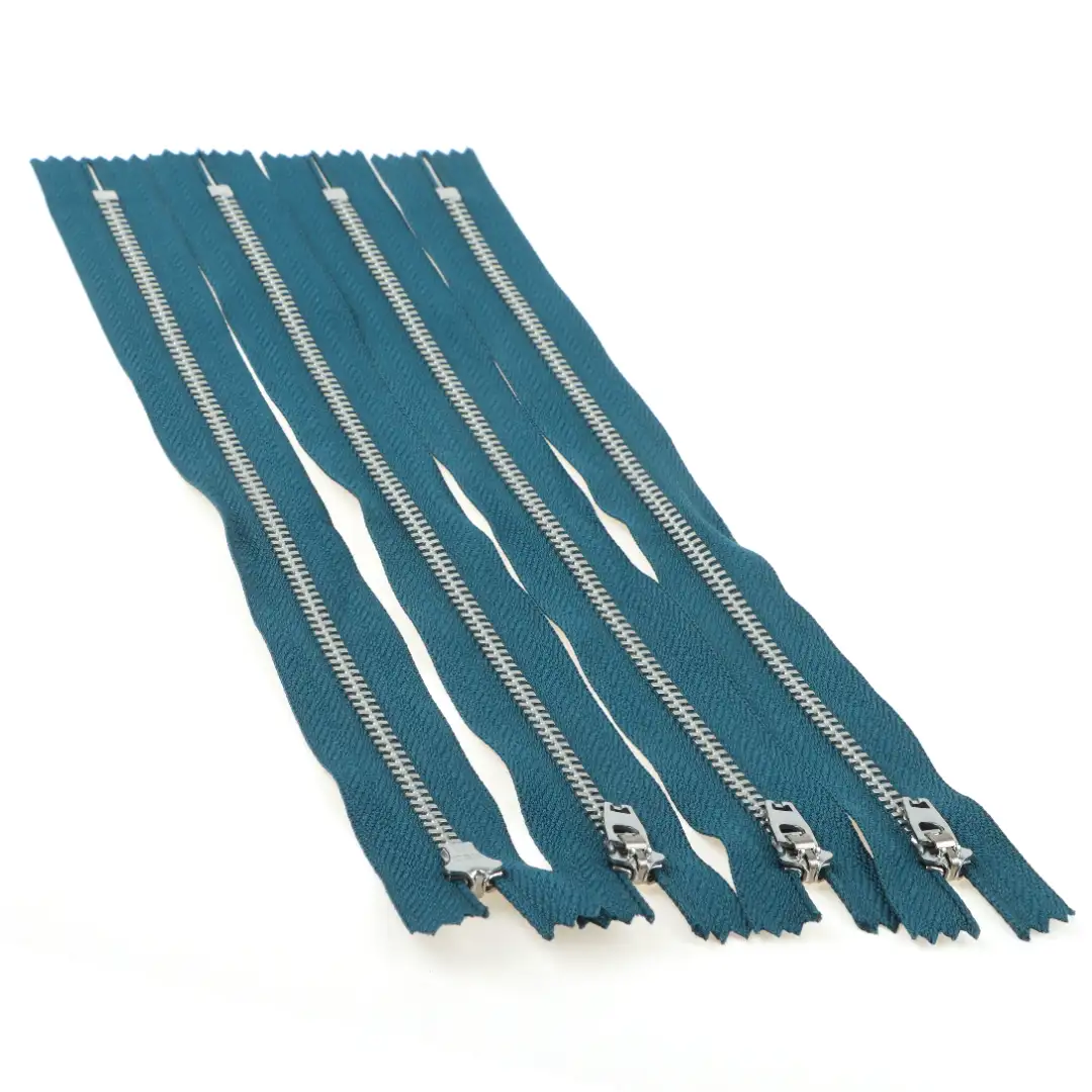 Blue Close Metal Zippers Zipper for Overcoat buy garments accessories in bulk from China wholesaler at wholesale price free worldwide shipping Alibaba