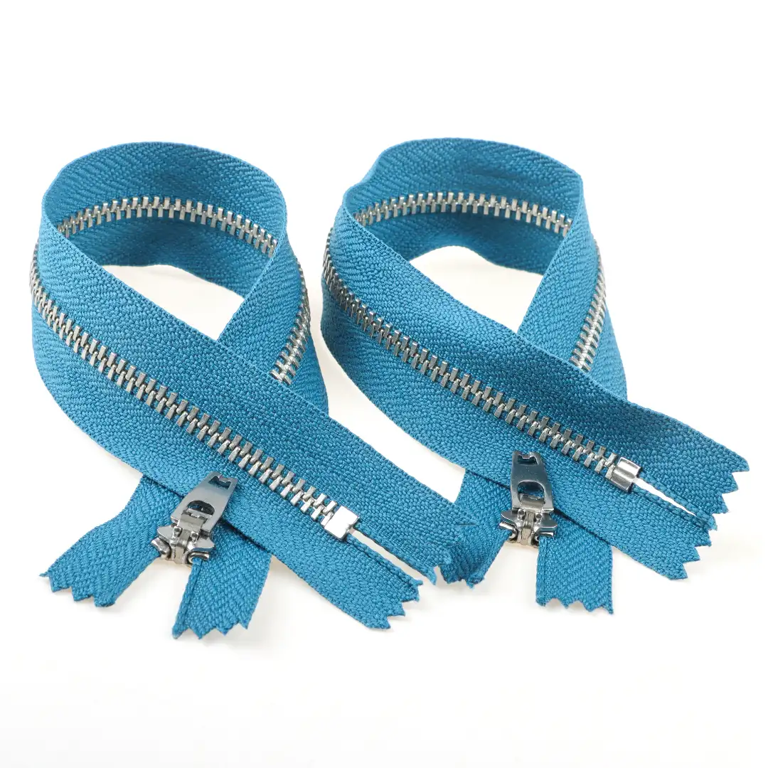 Blue Close Metal Zippers Zipper for Overcoat buy garments accessories in bulk from China wholesaler at wholesale price free worldwide shipping Alibaba