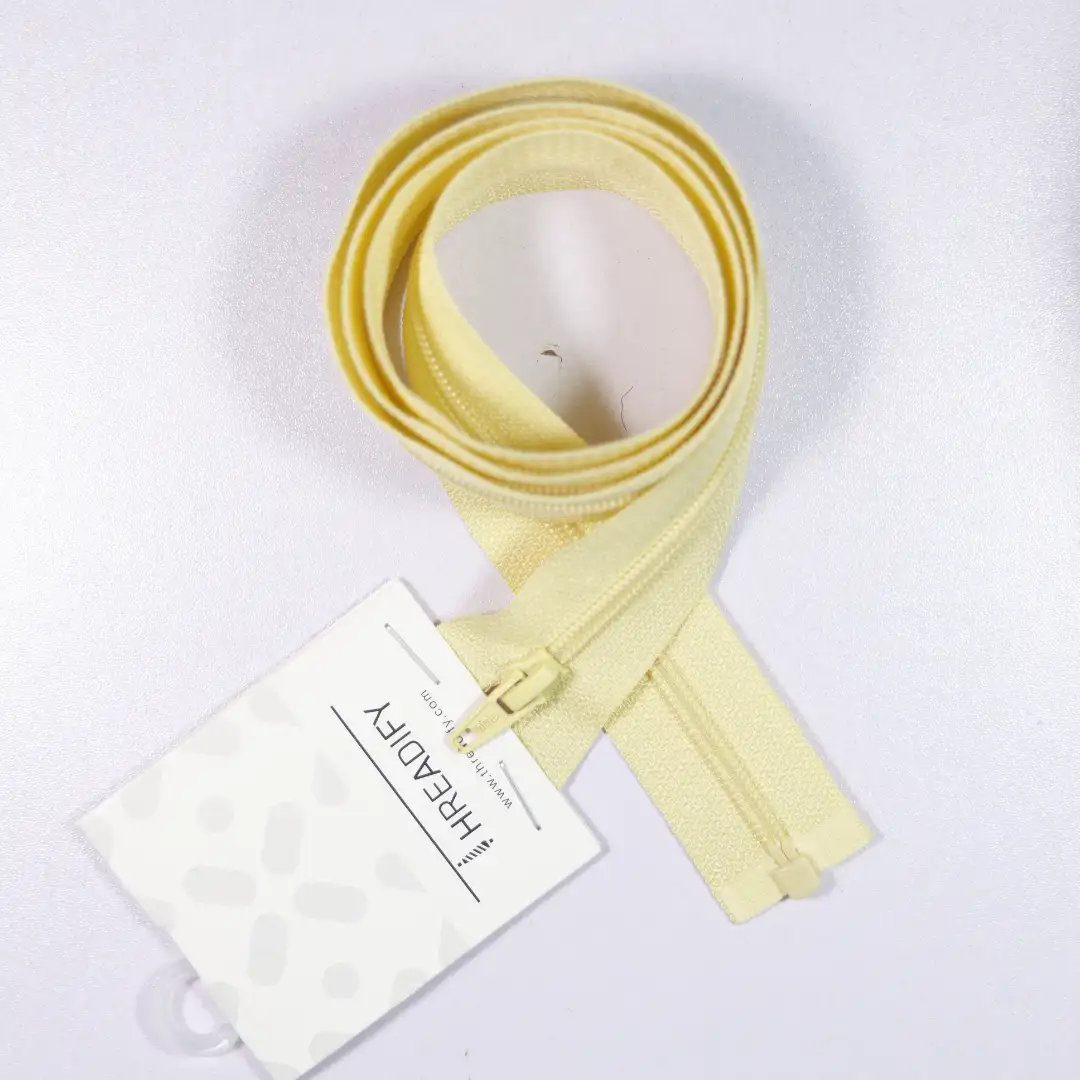 yellow Open Plastic Zipper for Interlining buy garments accessories in bulk from China wholesaler at wholesale price free worldwide shipping Alibaba
