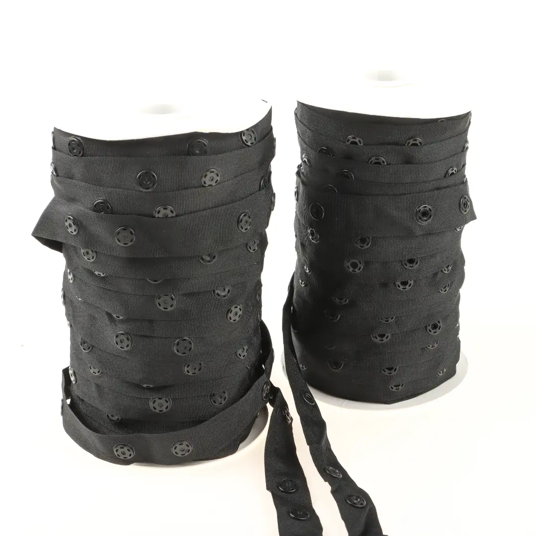 Black  Polyester Elastic / Tape for Jump suit buy garments accessories in bulk from China wholesaler at wholesale price free worldwide shipping Alibaba