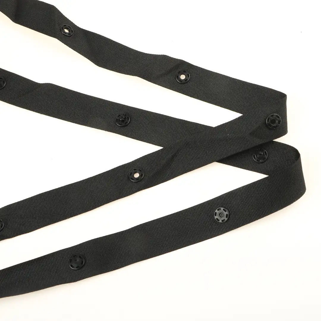 Black  Polyester Elastic / Tape for Jump suit buy garments accessories in bulk from China wholesaler at wholesale price free worldwide shipping Alibaba