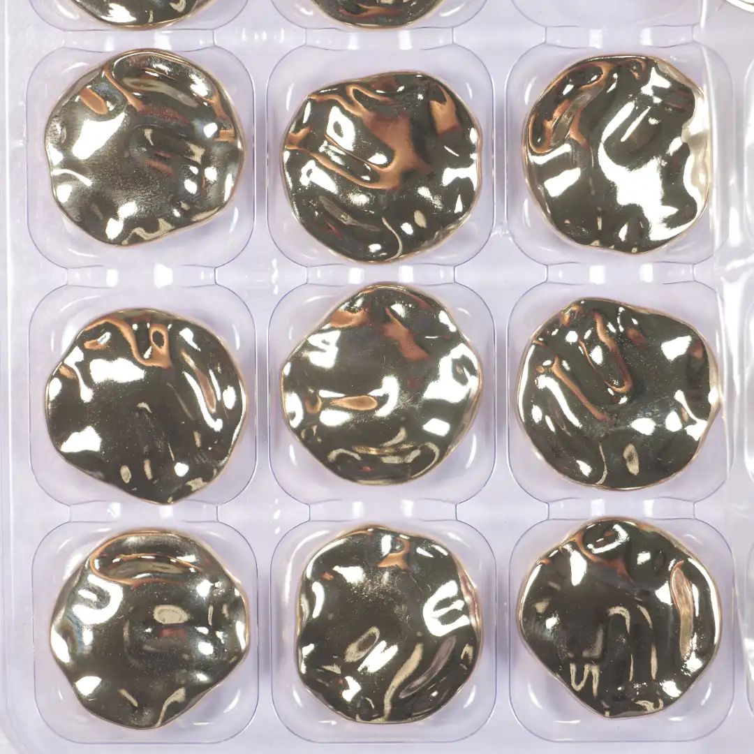golden 1 holes Metal Button for Blouse buy garments accessories in bulk from China wholesaler at wholesale price free worldwide shipping Alibaba