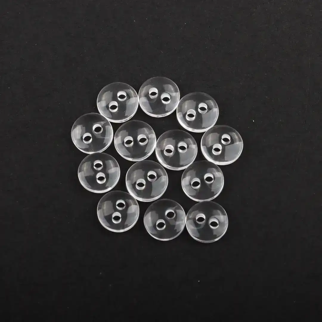 Transparent 2 holes Plastic Button for Overcoat buy garments accessories in bulk from China wholesaler at wholesale price free worldwide shipping Alibaba