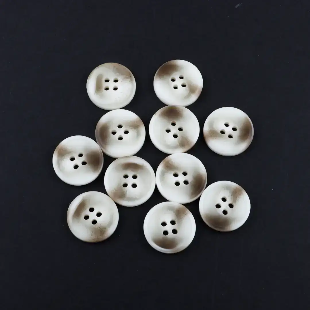 Cream 4 holes Resin Button for Jackets buy garments accessories in bulk from China wholesaler at wholesale price free worldwide shipping Alibaba