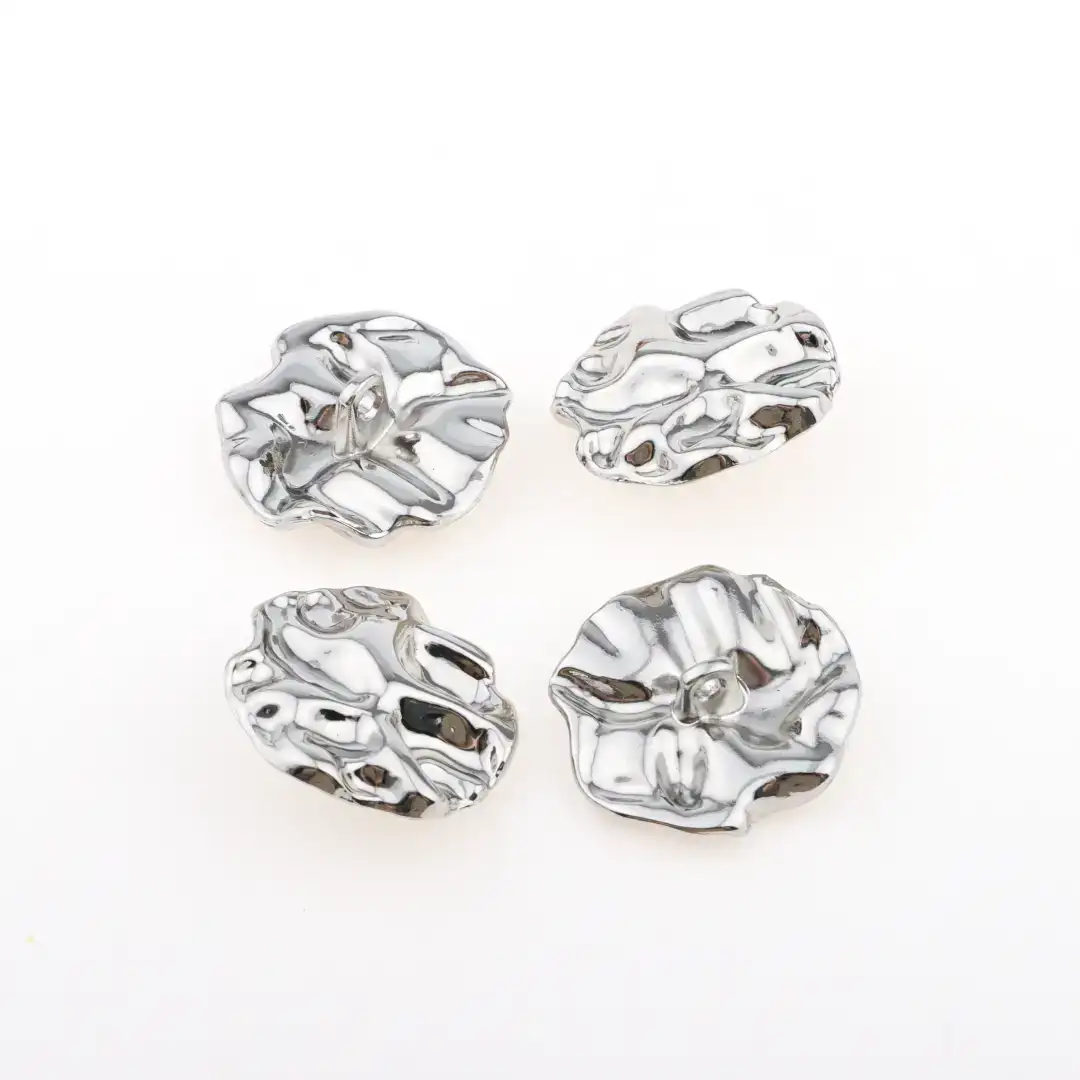 Silver 1 holes Metal Button for Trench Coat buy garments accessories in bulk from China wholesaler at wholesale price free worldwide shipping Alibaba