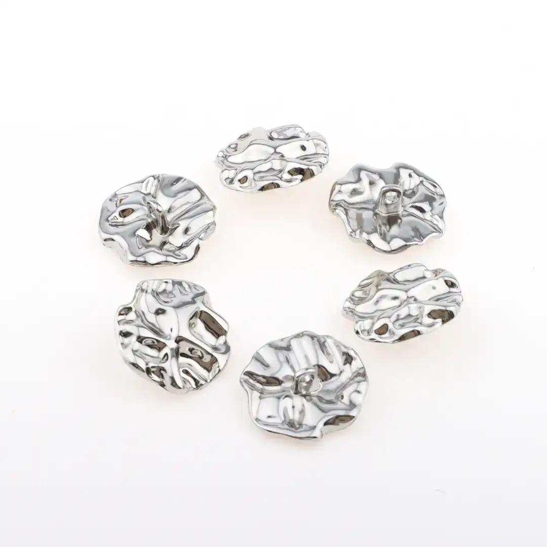 Silver 1 holes Metal Button for Trench Coat buy garments accessories in bulk from China wholesaler at wholesale price free worldwide shipping Alibaba