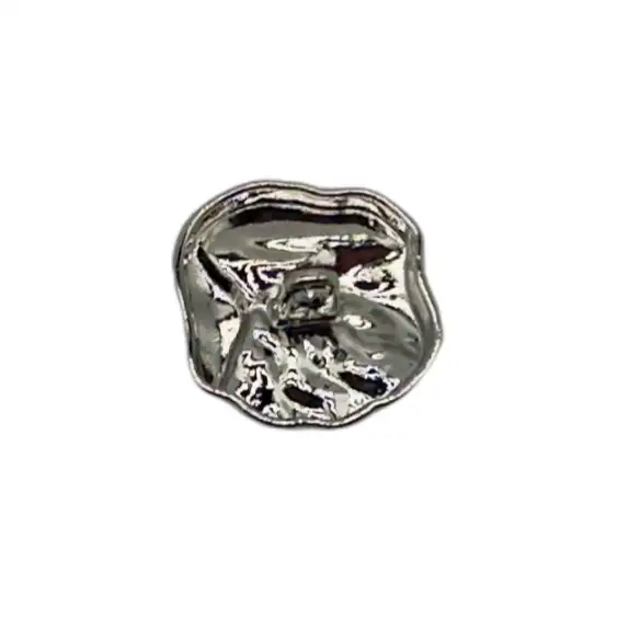 silver 1 holes Metal Button for Jackets buy garments accessories in bulk from China wholesaler at wholesale price free worldwide shipping Alibaba