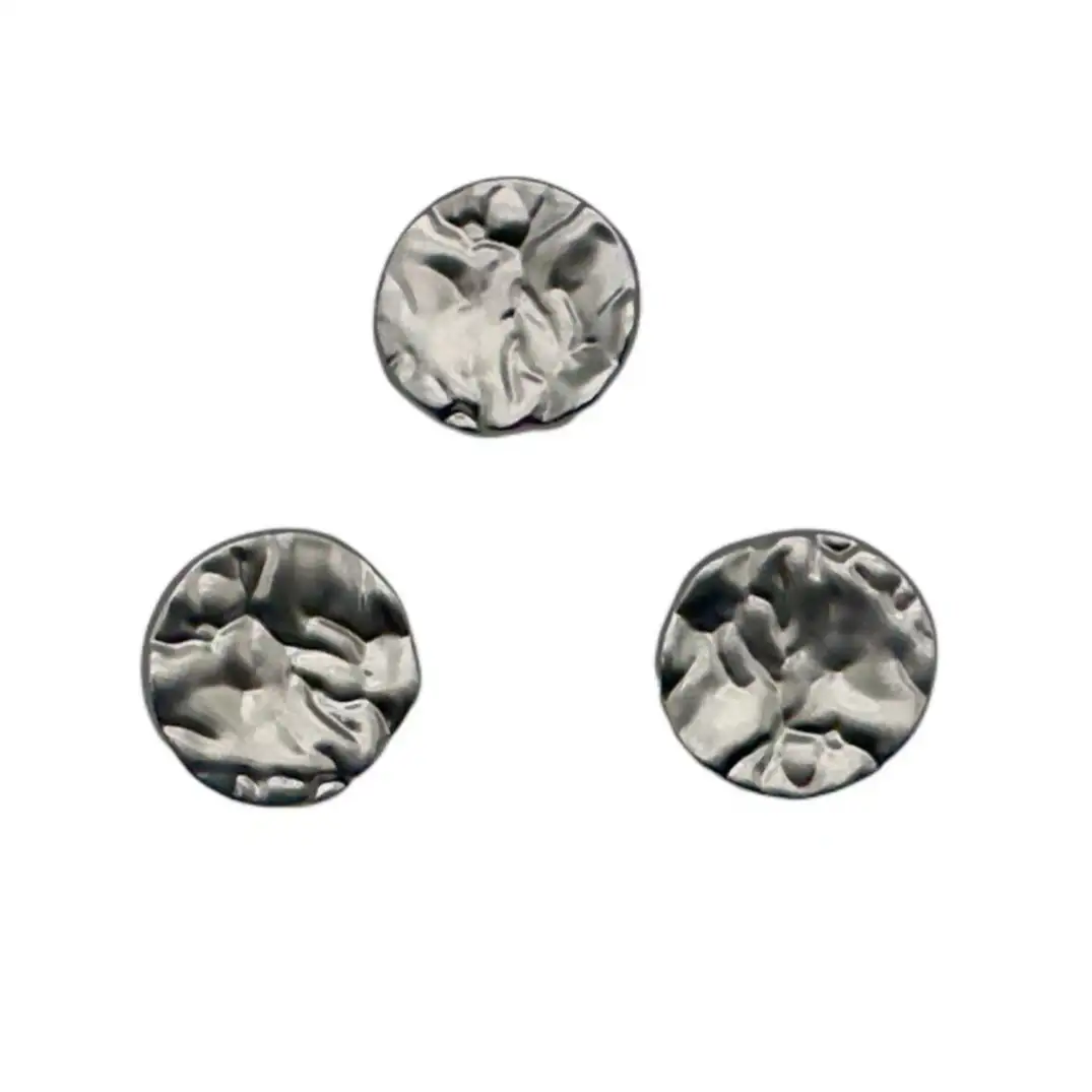 silver 1 holes Metal Button for Jackets buy garments accessories in bulk from China wholesaler at wholesale price free worldwide shipping Alibaba