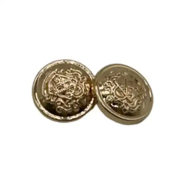 Gold 1 holes Metal Button for Jackets buy garments accessories in bulk from China wholesaler at wholesale price free worldwide shipping Alibaba