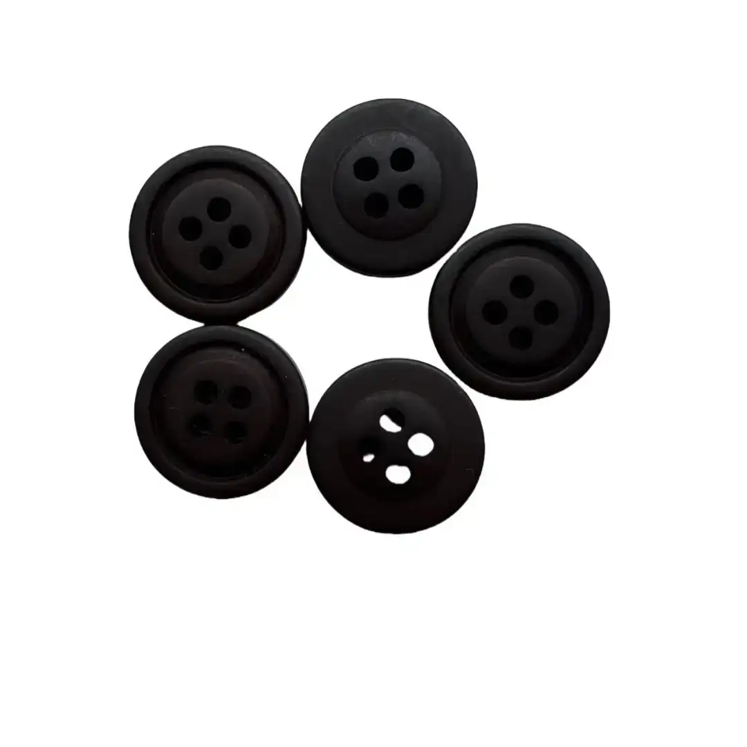 Dark brown 4 holes Resin Button for Shirt,Pants,Denim Jacket,Suit Trouser,Jackets buy garments accessories in bulk from China wholesaler at wholesale price free worldwide shipping Alibaba