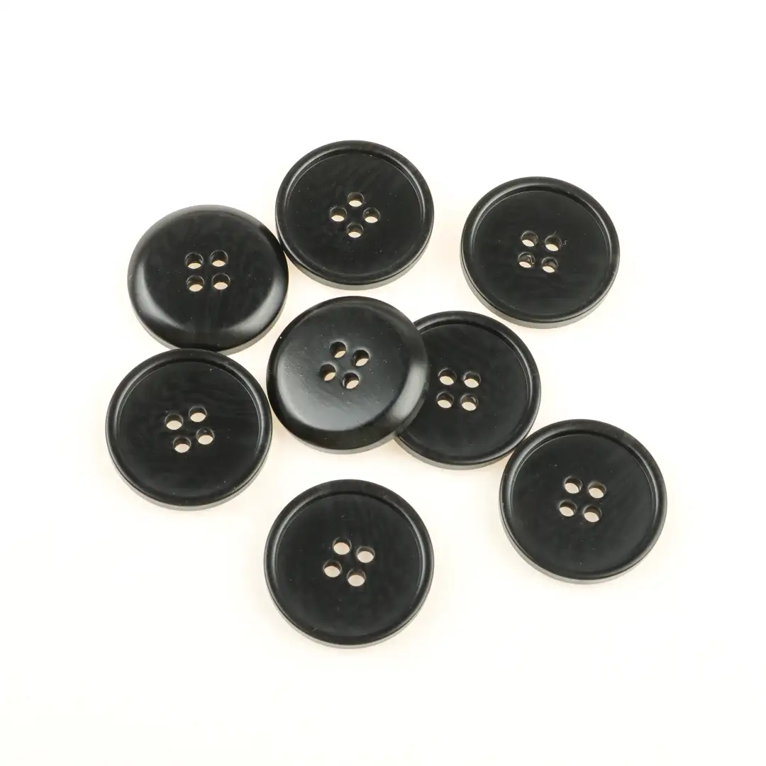 Black 4 holes Resin Button for Shirt,Overcoat buy garments accessories in bulk from China wholesaler at wholesale price free worldwide shipping Alibaba