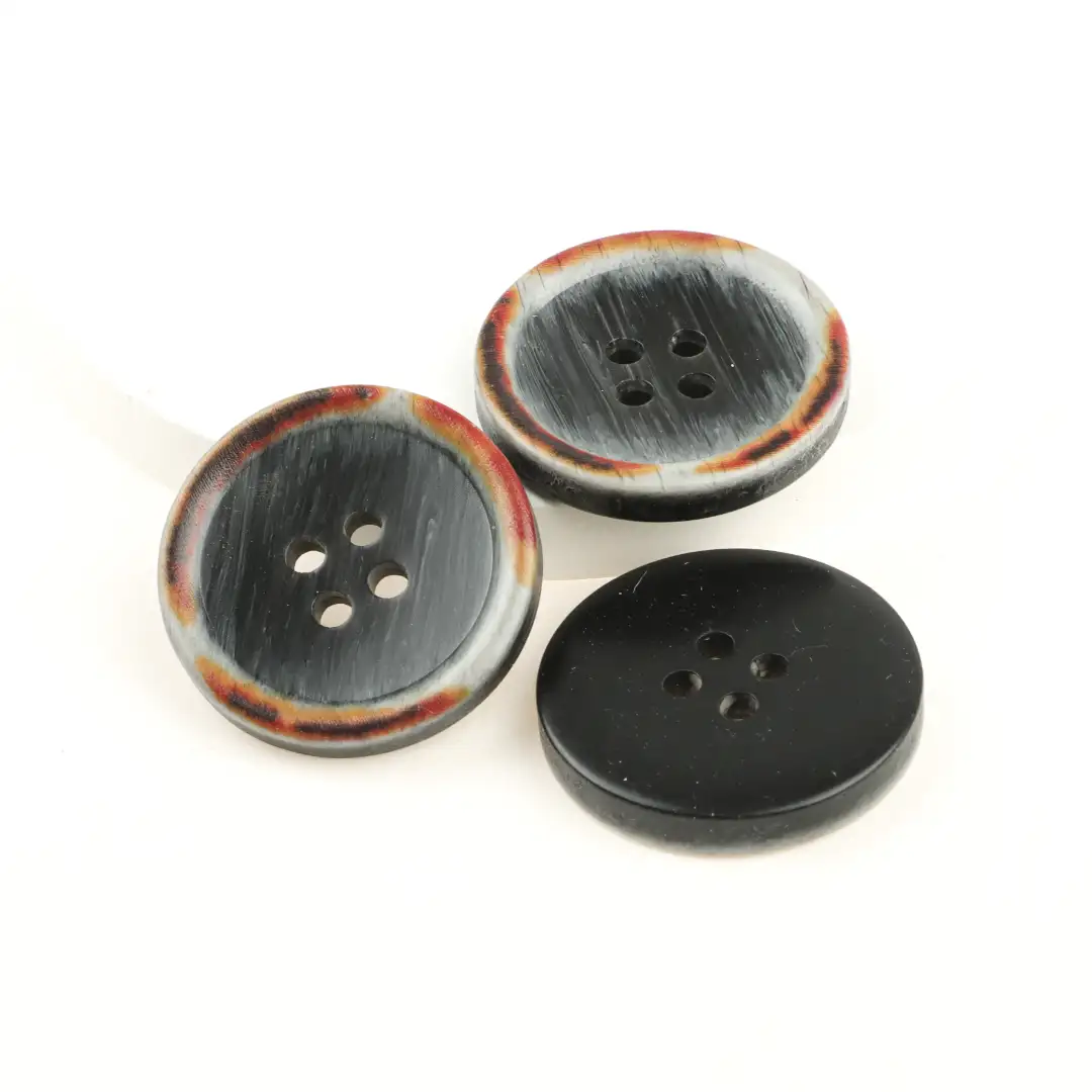 Black 4 holes Resin Button for Shirt,Overcoat buy garments accessories in bulk from China wholesaler at wholesale price free worldwide shipping Alibaba