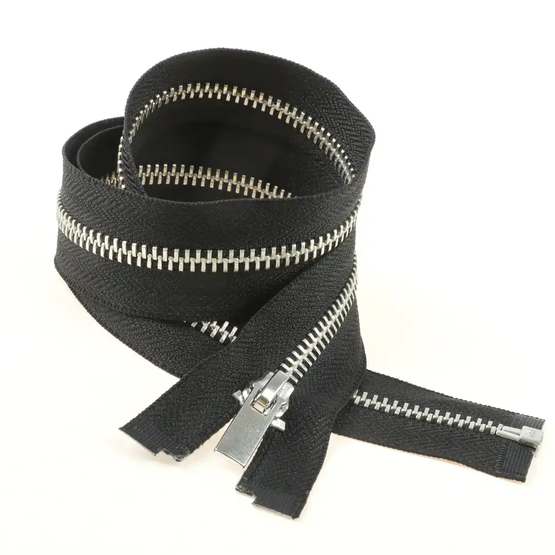 White Open Metal Zippers Zipper for Overcoat buy garments accessories in bulk from China wholesaler at wholesale price free worldwide shipping Alibaba