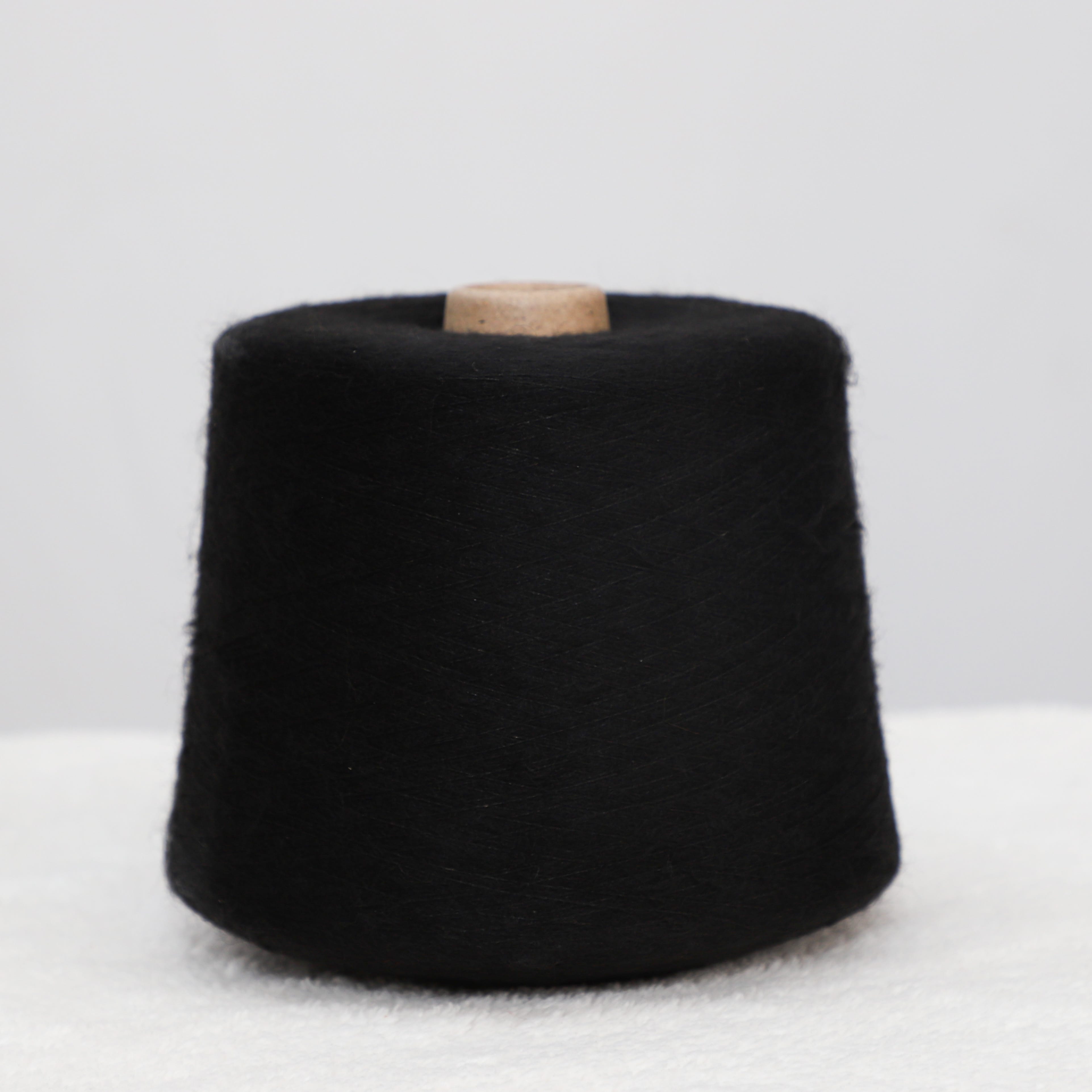 China Yarn for Half-Zipper Cardigan (Sweater),Knitted Jacket (Sweater),Hoodie  (Sweater) Mossy Yarn Fancy Yarn Recycled Polyester Acrylic Wool Spandex Black color buy from China wholesaler bulk order at wholesale price free worldwide shipping Alibaba