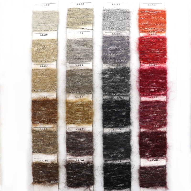China Yarn for Open Cardigan (Sweater),Hoodie  (Sweater),Round Neck Pullover (Sweater) Mossy Yarn Fancy Yarn Recycled Polyester Polyester Acrylic Cotton Wool Spandex Grey color buy from China wholesaler bulk order at wholesale price free worldwide shipping Alibaba