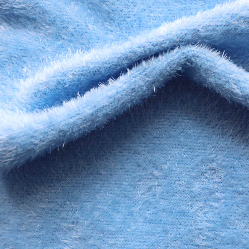 China Yarn for Dresses (Cardigan Open) (Sweater),Crop Top Pullover (Sweater) Feather Yarn Fancy Yarn Polyester Blue color buy from China wholesaler bulk order at wholesale price free worldwide shipping Alibaba