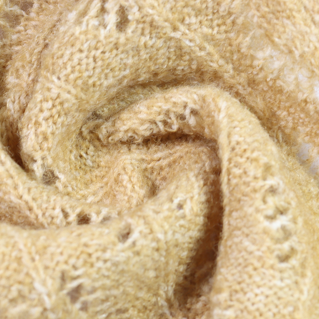 China Yarn for Polo T-shirt (Sweater),Crew Neck Pullover (Sweater),Half-Zipper Cardigan (Sweater) Mossy Yarn Fancy Yarn Recycled Polyester Acrylic Wool Spandex Light Brown color buy from China wholesaler bulk order at wholesale price free worldwide shipping Alibaba